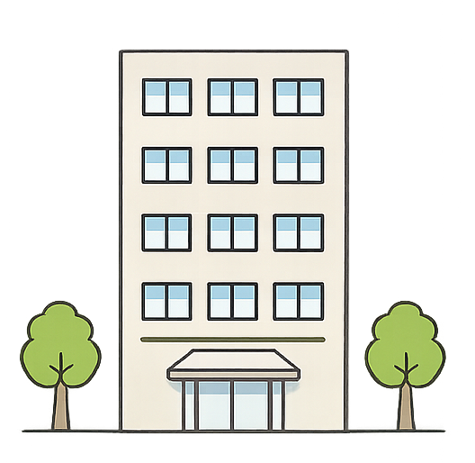 ファミリー区分マンションのイラスト